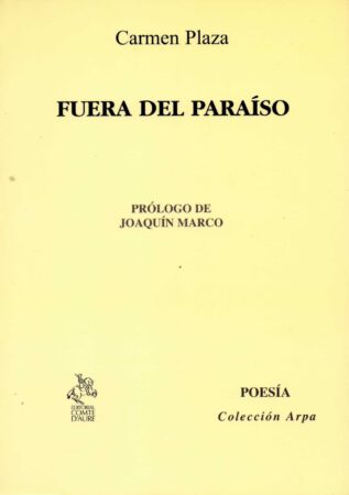 Portada Fuera del Paraíso, de Carmen Plaza